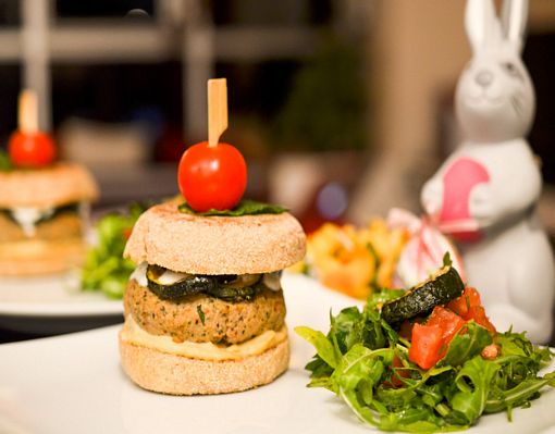 Muffin Burger Agneau Houmous 12 Muffin Burger Agneau Houmous 12