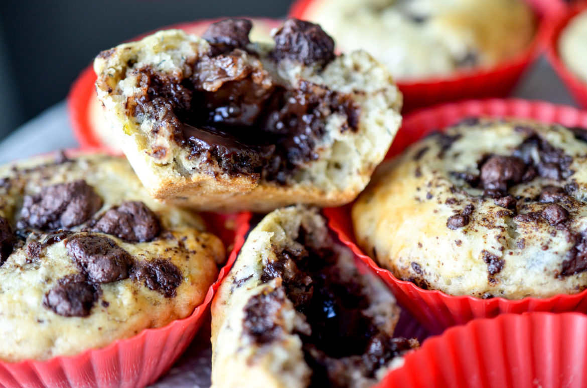 Muffin Choco Banane 8 Muffin Choco Banane 8