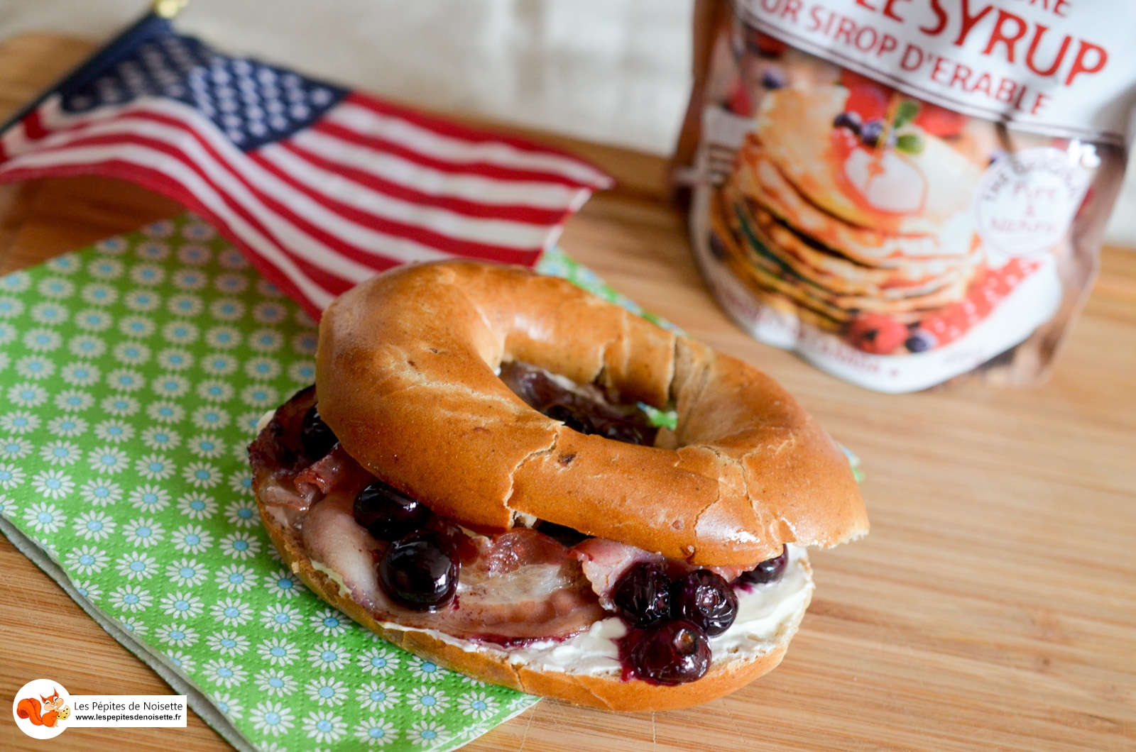 Bagel Myrtille Bacon Sirop érable (7 Sur 7) Bagel Myrtille Bacon Sirop érable (7 Sur 7)