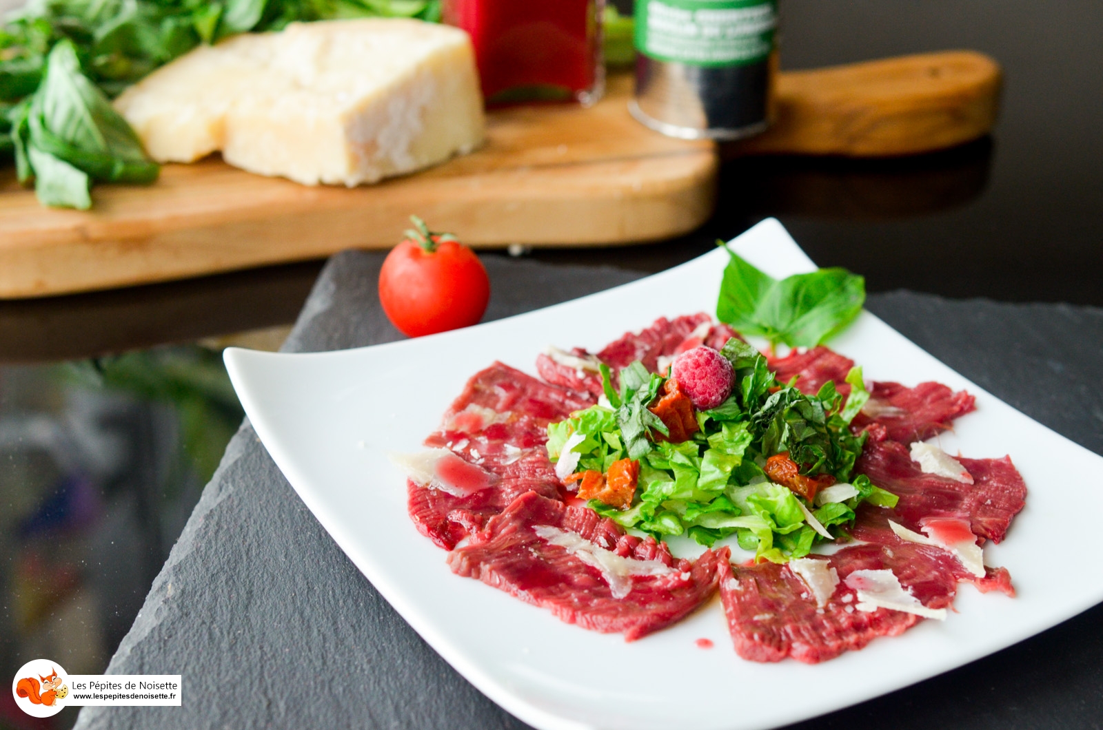 Carpaccio Boeuf Vinaigre Pulpe Framboises Ppp (1 Sur 3) Carpaccio Boeuf Vinaigre Pulpe Framboises Ppp (1 Sur 3)