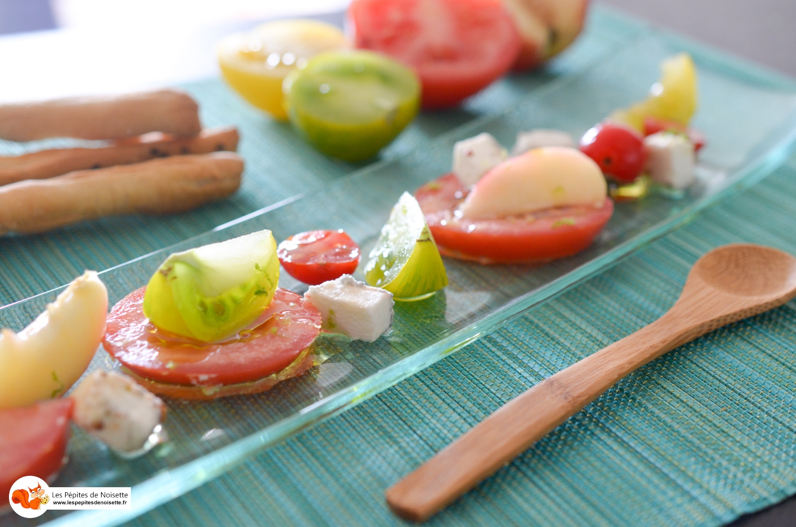 Salade Pêche Tomate Pavé Tarn (10 Sur 6) Salade Pêche Tomate Pavé Tarn (10 Sur 6)
