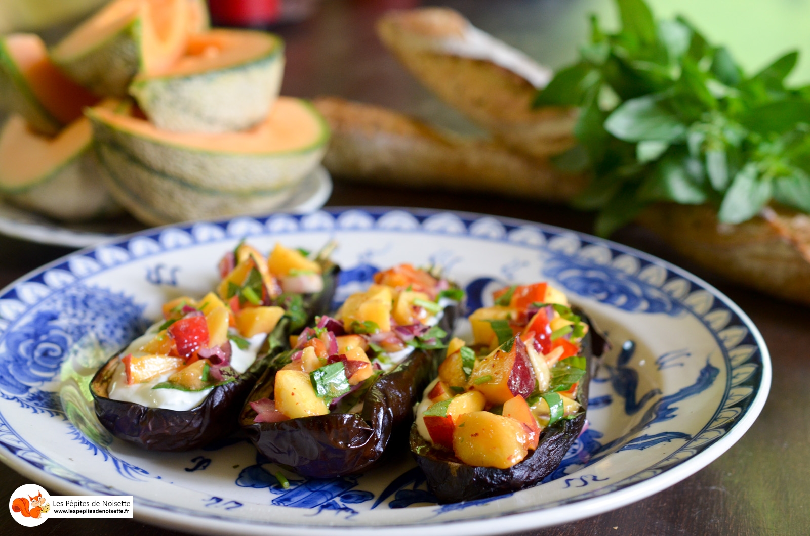 Aubergine Rôtie Pêche (2 Sur 4) Aubergine Rôtie Pêche (2 Sur 4)