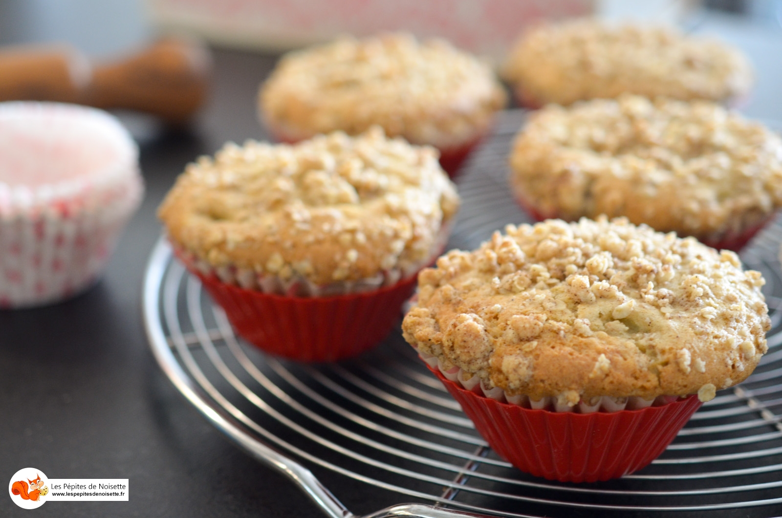Muffin Rhubarbe Crumble Avoine (5 Sur 6) Muffin Rhubarbe Crumble Avoine (5 Sur 6)