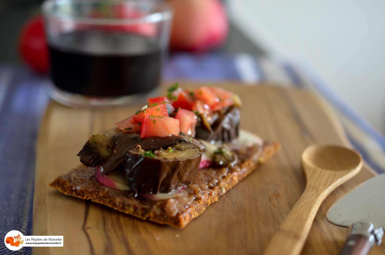 Bruschettas Pêche Aubergine Amande (5 Sur 5) Bruschettas Pêche Aubergine Amande (5 Sur 5)