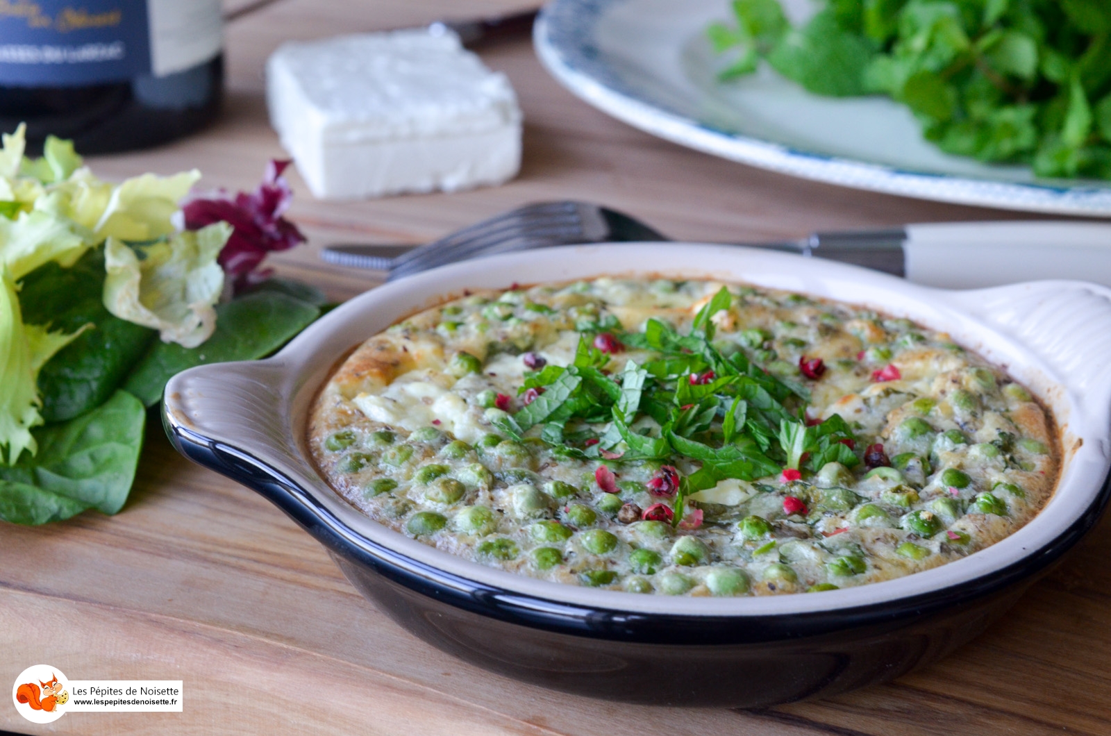Clafoutis Petit Pois Menthe Feta (6 Sur 8) Clafoutis Petit Pois Menthe Feta (6 Sur 8)