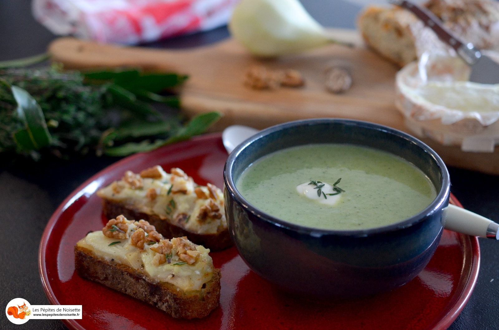 Velouté Brocolis Tartines Chèvre Miel (8 Sur 10) Velouté Brocolis Tartines Chèvre Miel (8 Sur 10)