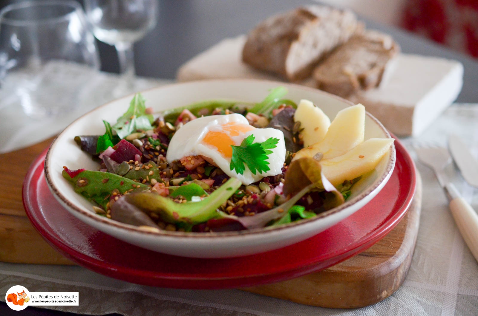 Salade Lentilles Oeuf Coulant Graines (5 Sur 6) Salade Lentilles Oeuf Coulant Graines (5 Sur 6)