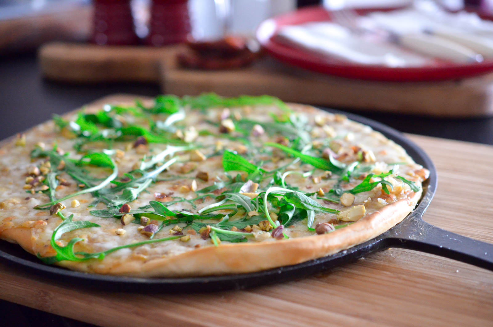 Pizza Blanche Mozzarella Pistache (6 Sur 10) Pizza Blanche Mozzarella Pistache (6 Sur 10)