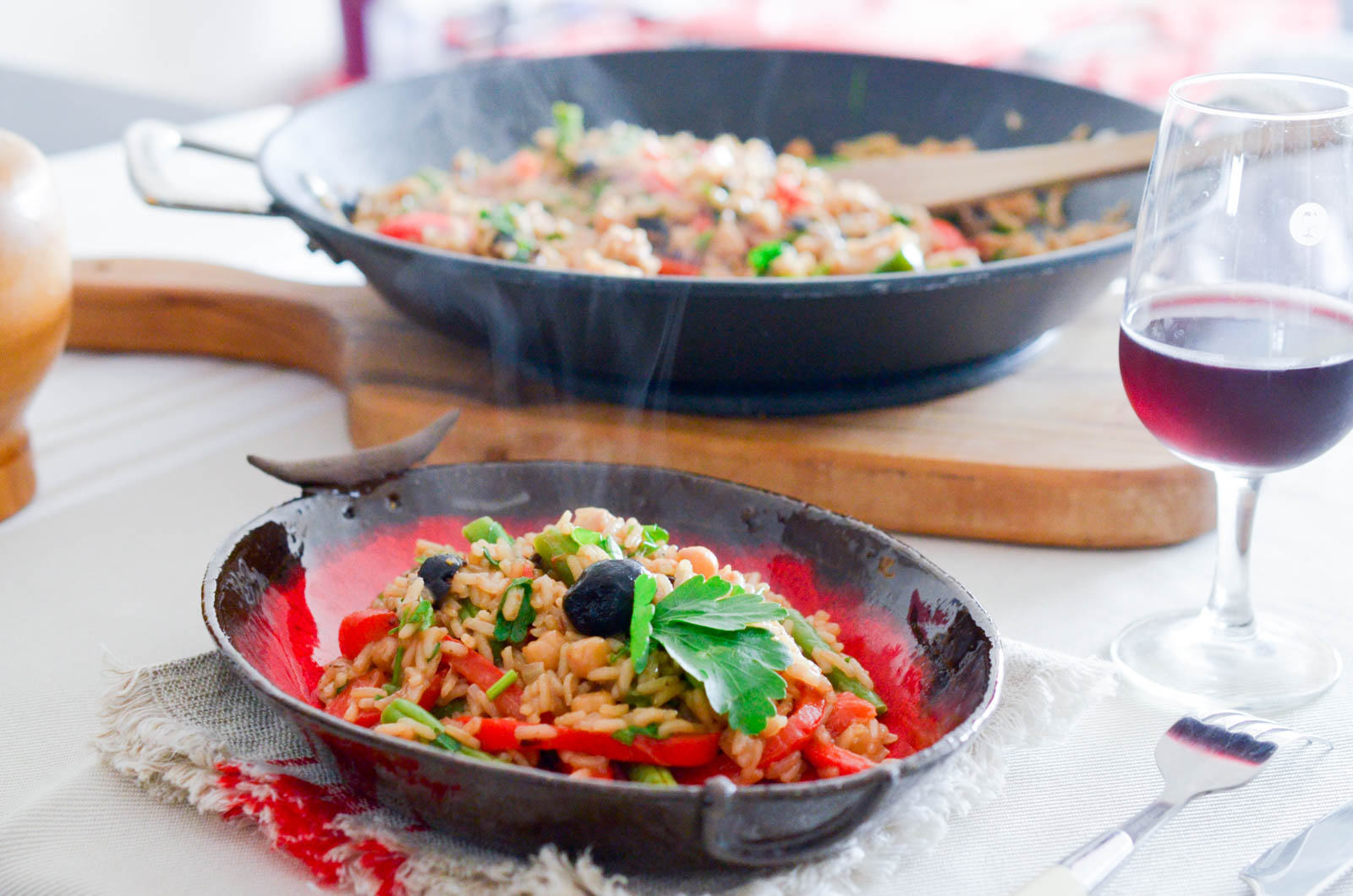 Paella Végétarienne (7 Sur 10) Paella Végétarienne (7 Sur 10)