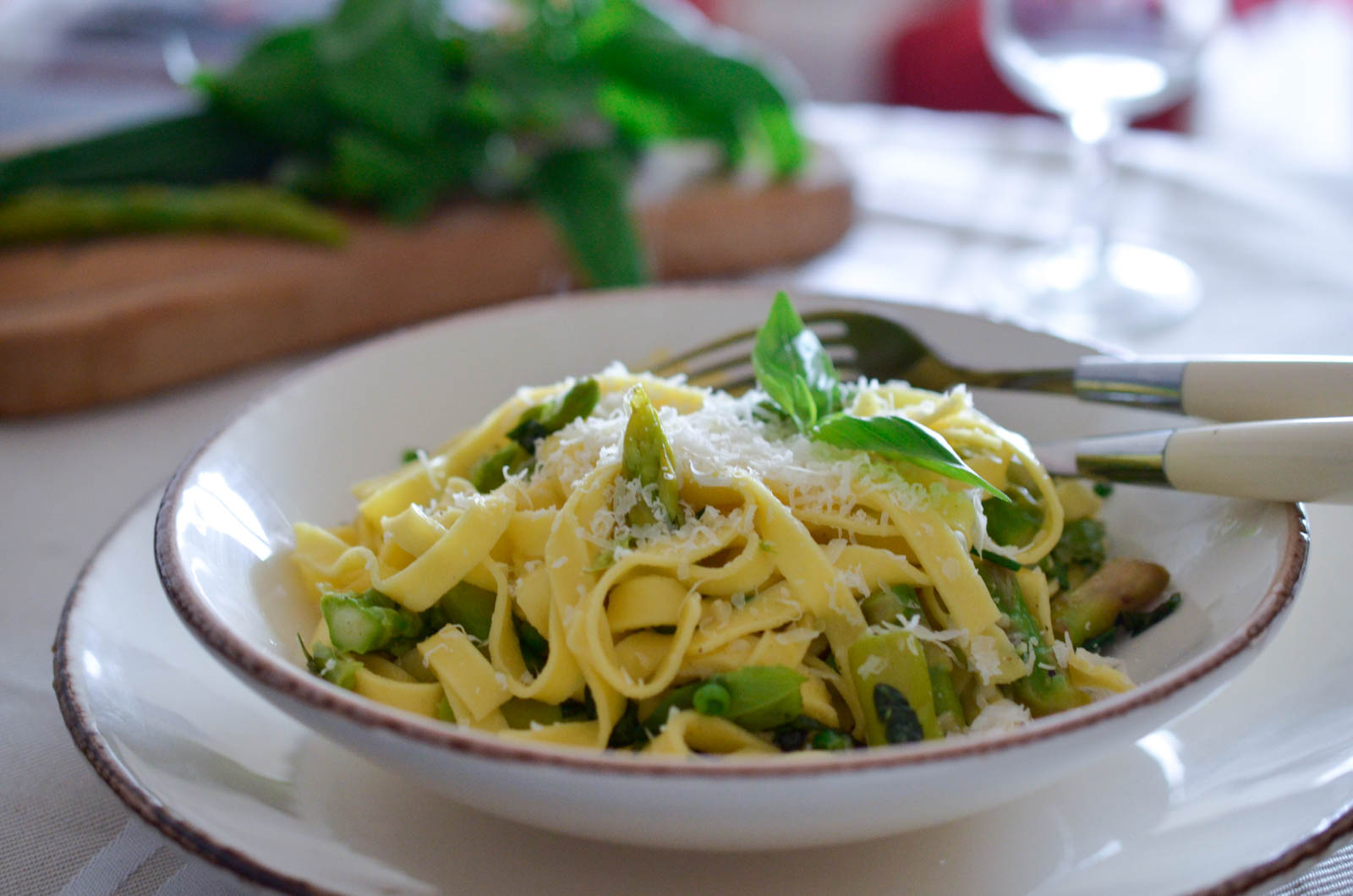 Pasta Primavera Tagliatelles Asperges Petits Pois (9 Sur 9) Pasta Primavera Tagliatelles Asperges Petits Pois (9 Sur 9)