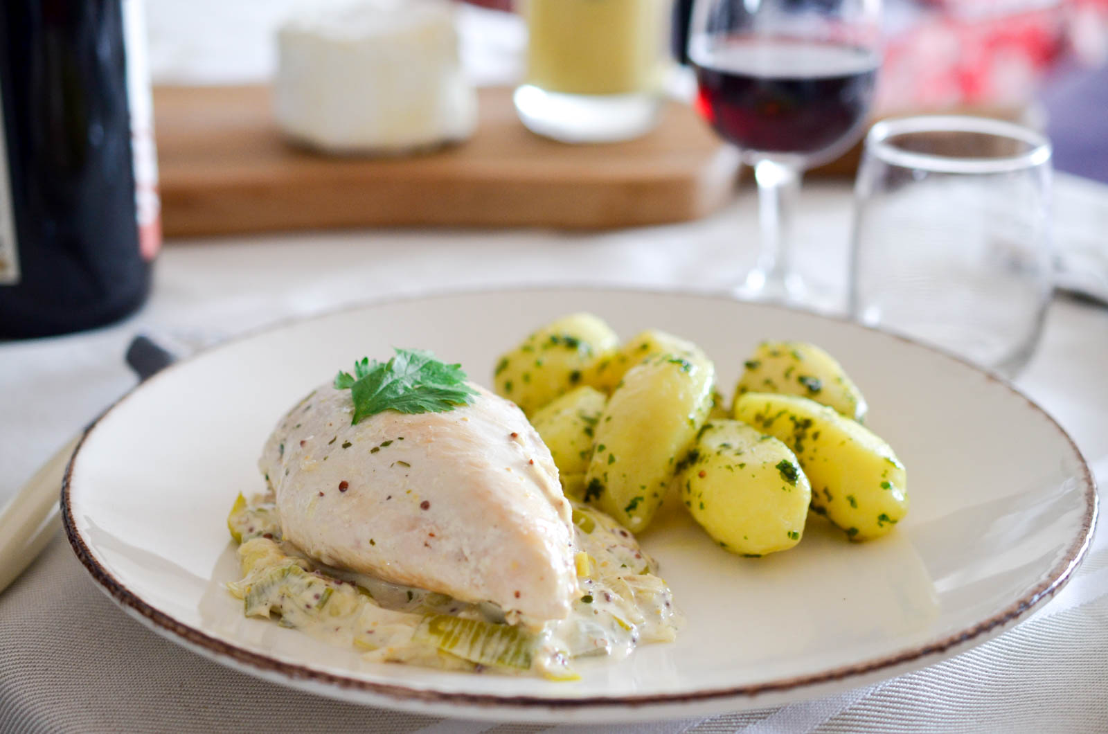 Poulet Sauce Moutarde Pommes Grenailles Persillées (7 Sur 9) Poulet Sauce Moutarde Pommes Grenailles Persillées (7 Sur 9)