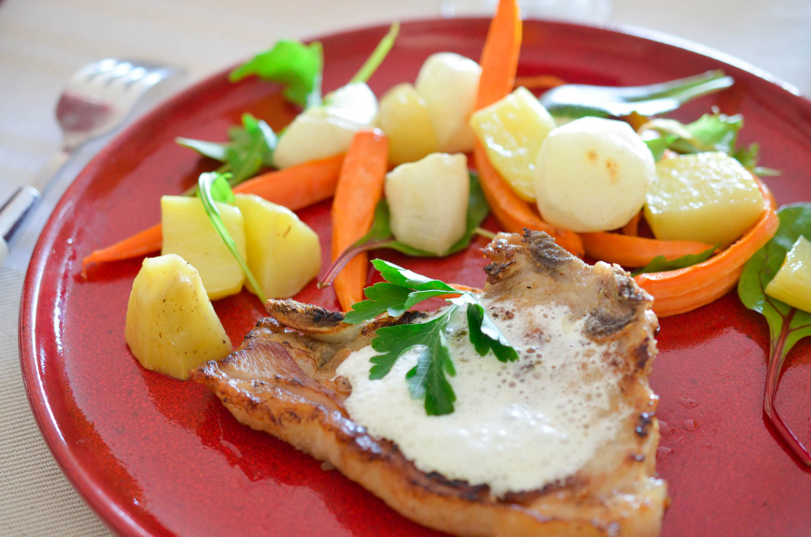 Côtes Veau Légumes émulsion Citronnelle Coriandre (4 Sur 8) Côtes Veau Légumes émulsion Citronnelle Coriandre (4 Sur 8)