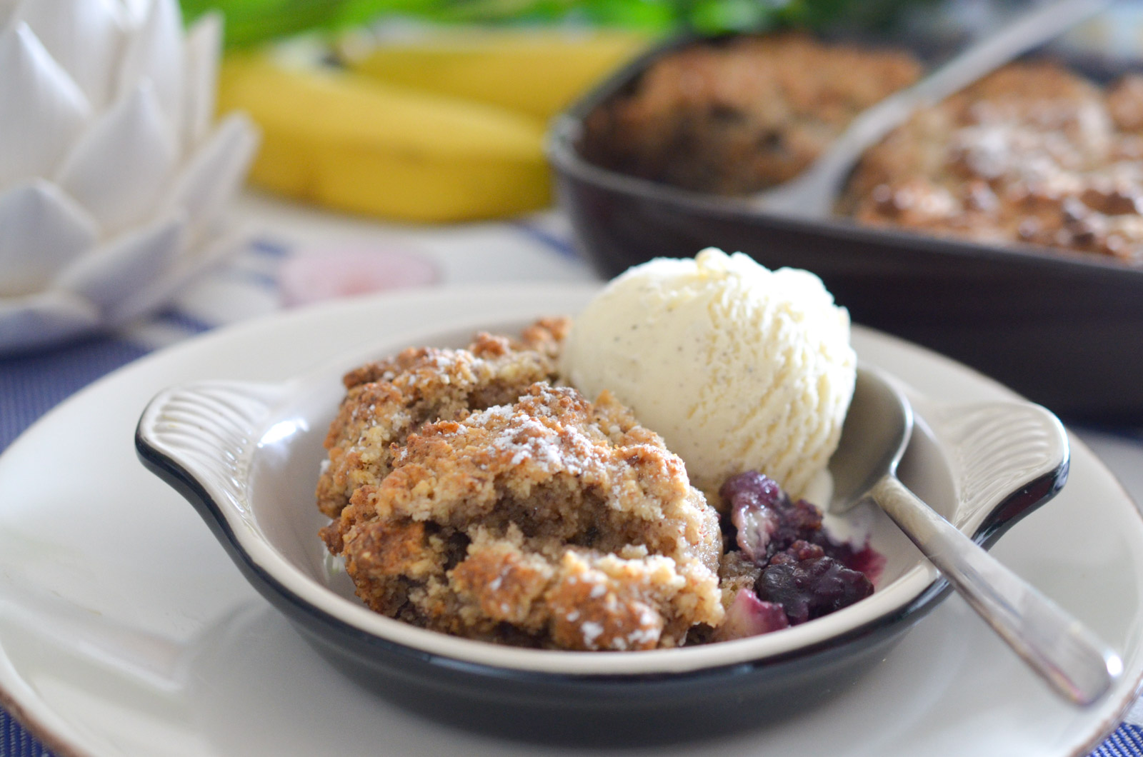 Cobbler Myrtilles Banane Citron Cannelle (4 Sur 8) Cobbler Myrtilles Banane Citron Cannelle (4 Sur 8)