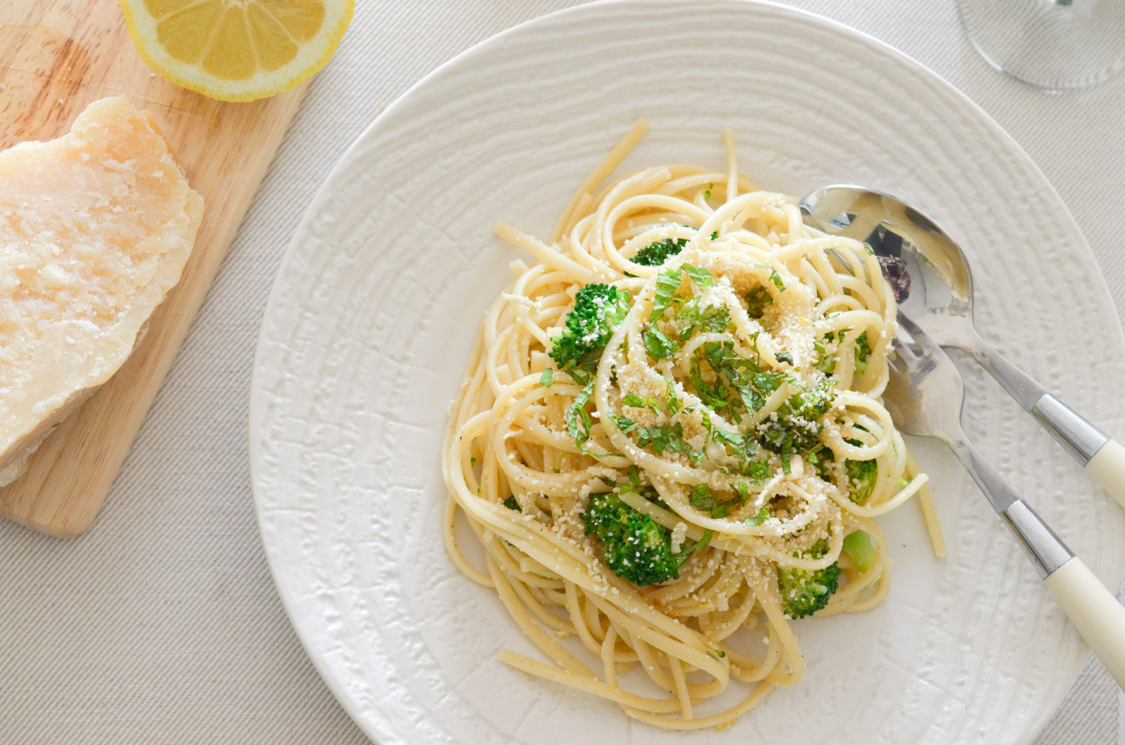 Linguine Citron Brocolis Parmesan (9 Sur 9) Linguine Citron Brocolis Parmesan (9 Sur 9)