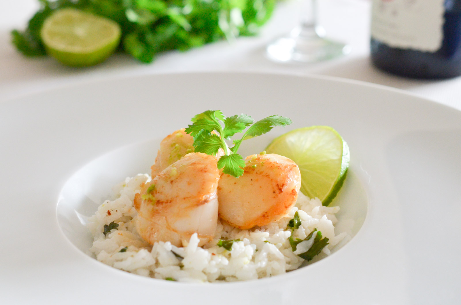 Saint Jacques Citron Vert Riz Coco (3 Sur 5) Saint Jacques Citron Vert Riz Coco (3 Sur 5)