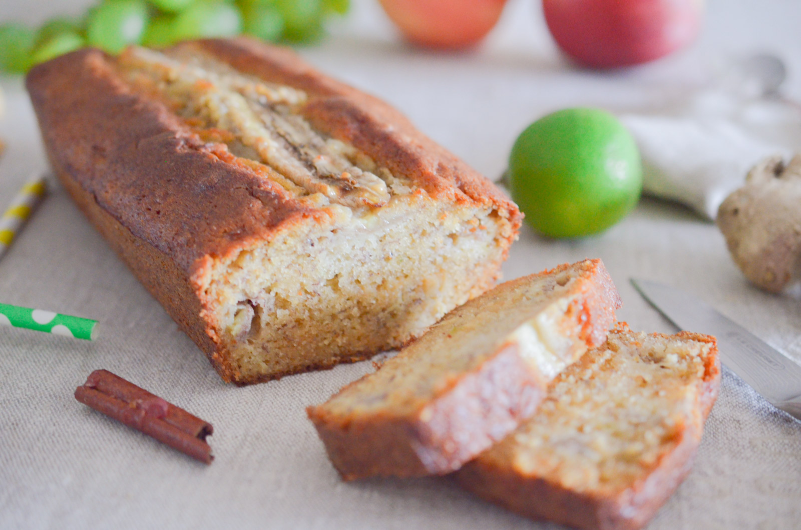 Cake Banane Citron Vert Gingembre (5 Sur 5) Cake Banane Citron Vert Gingembre (5 Sur 5)