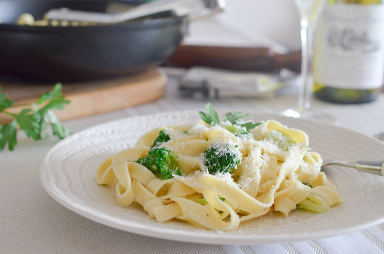 Tagliatelles Brocolis Parmesan 4 Sur 8 Tagliatelles Brocolis Parmesan 4 Sur 8