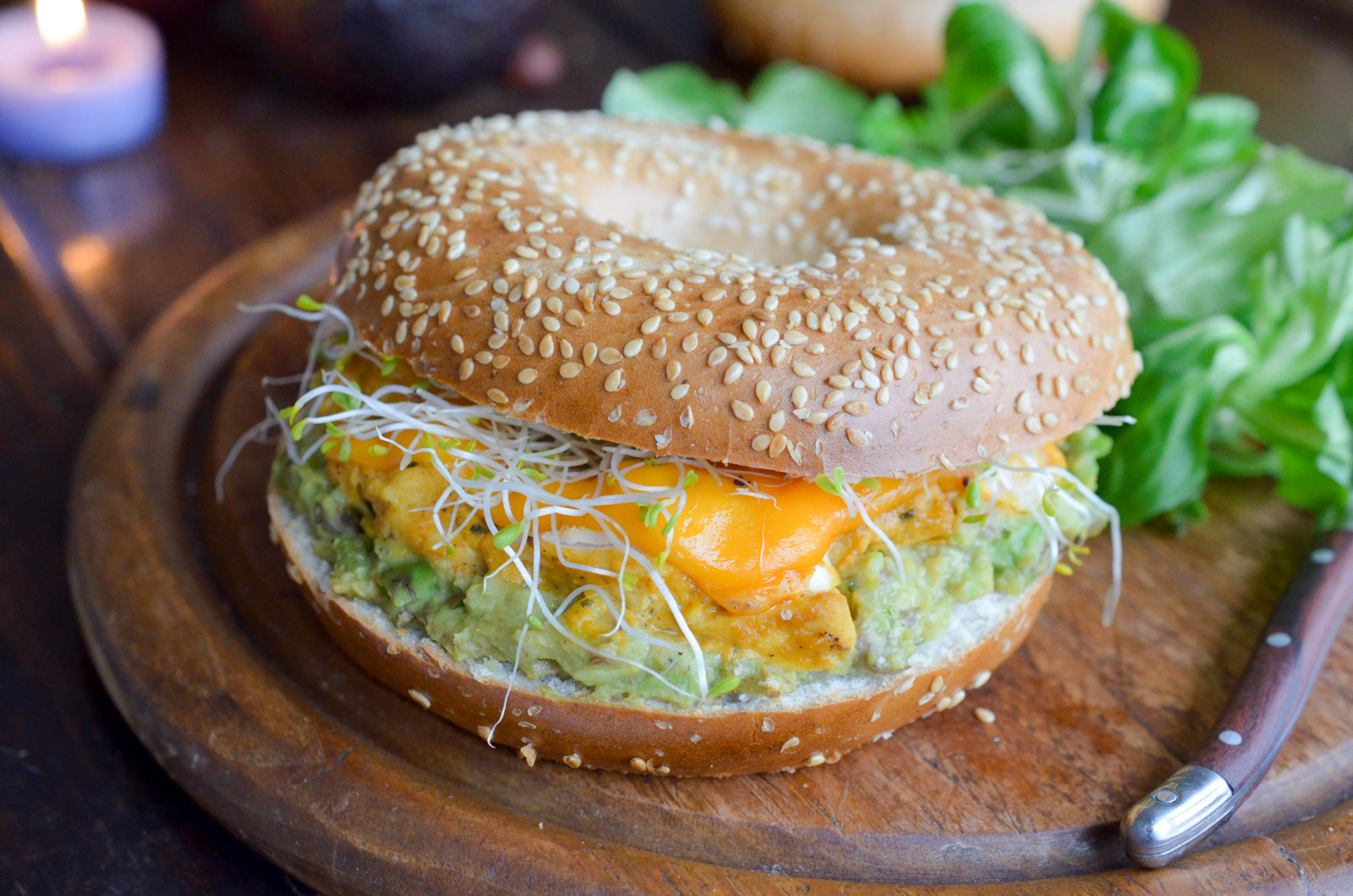Bagel Poulet Avocat Mimolette 1 Sur 7 Bagel Poulet Avocat Mimolette 1 Sur 7