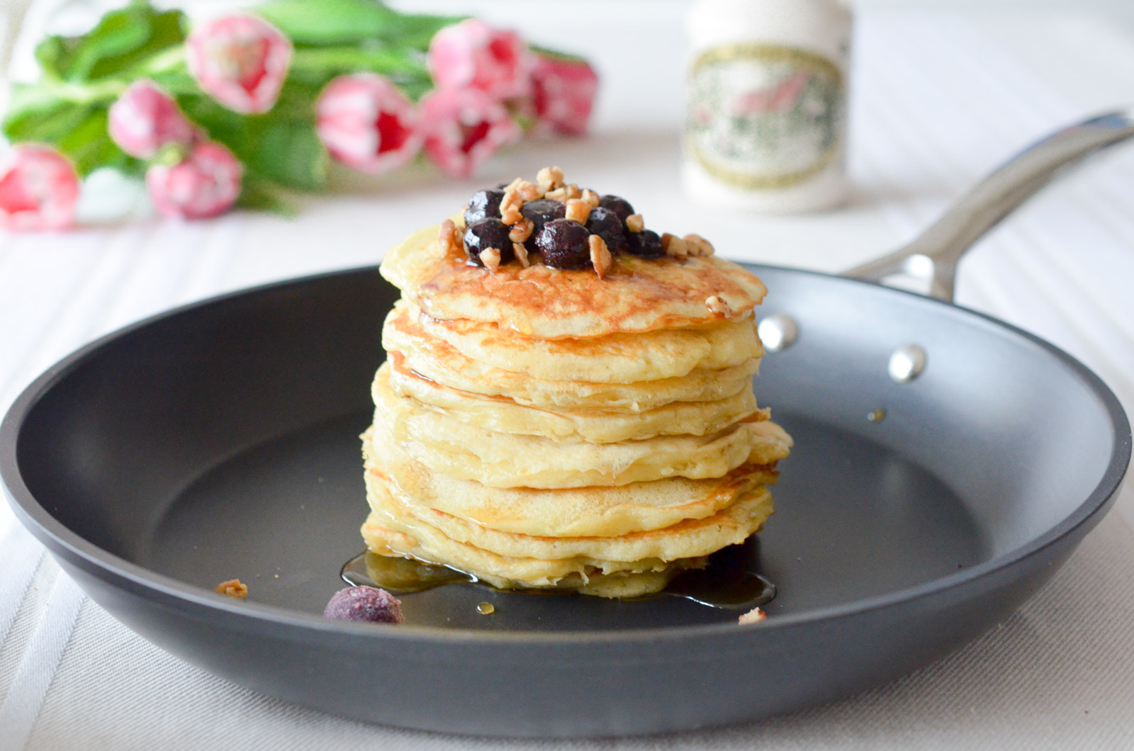 Pancakes Myrtilles Pecan Sirop Erable (2 Sur 4) Pancakes Myrtilles Pecan Sirop Erable (2 Sur 4)