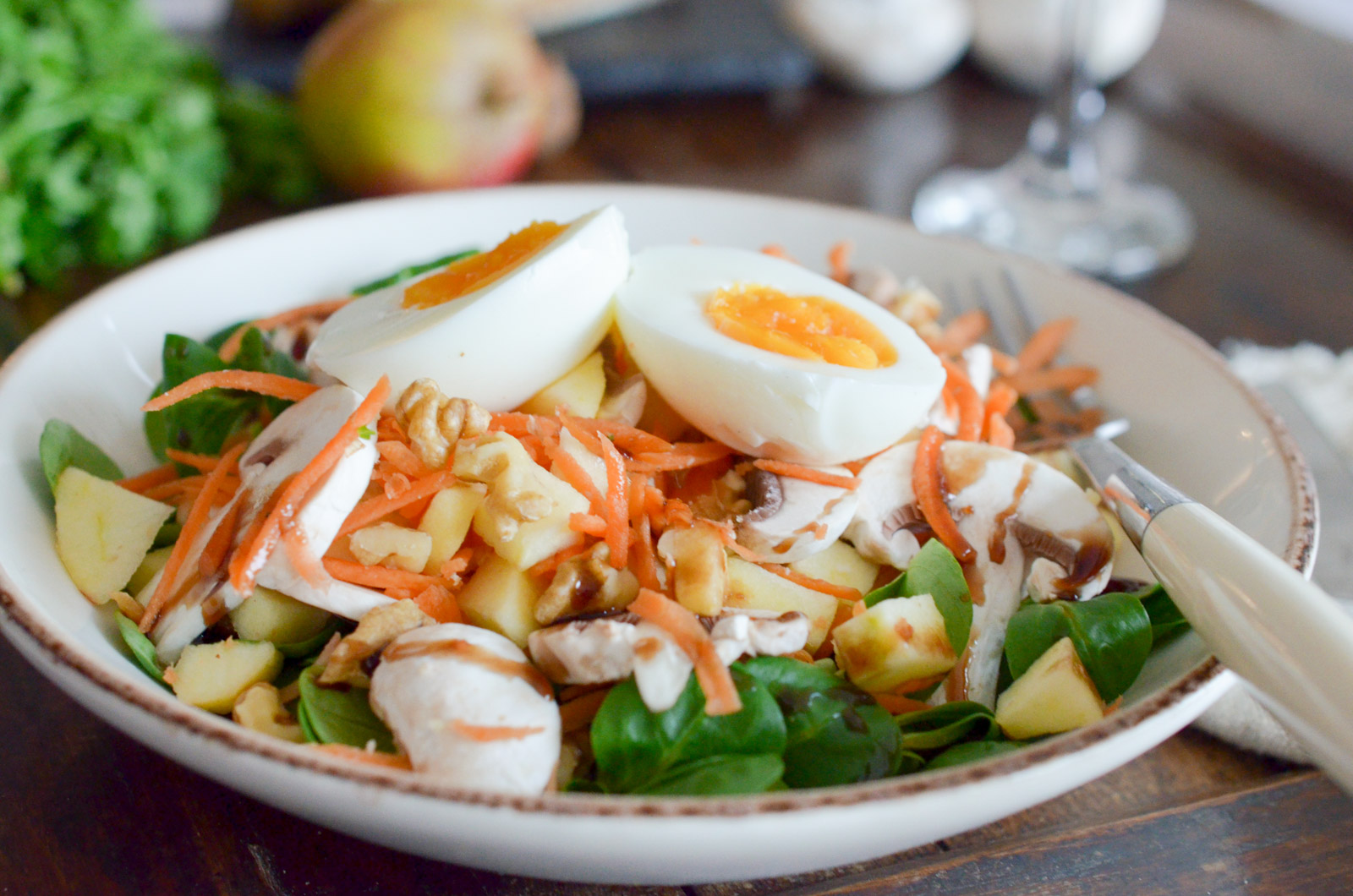 Salade Carottes Noix Champignons (4 Sur 6) Salade Carottes Noix Champignons (4 Sur 6)