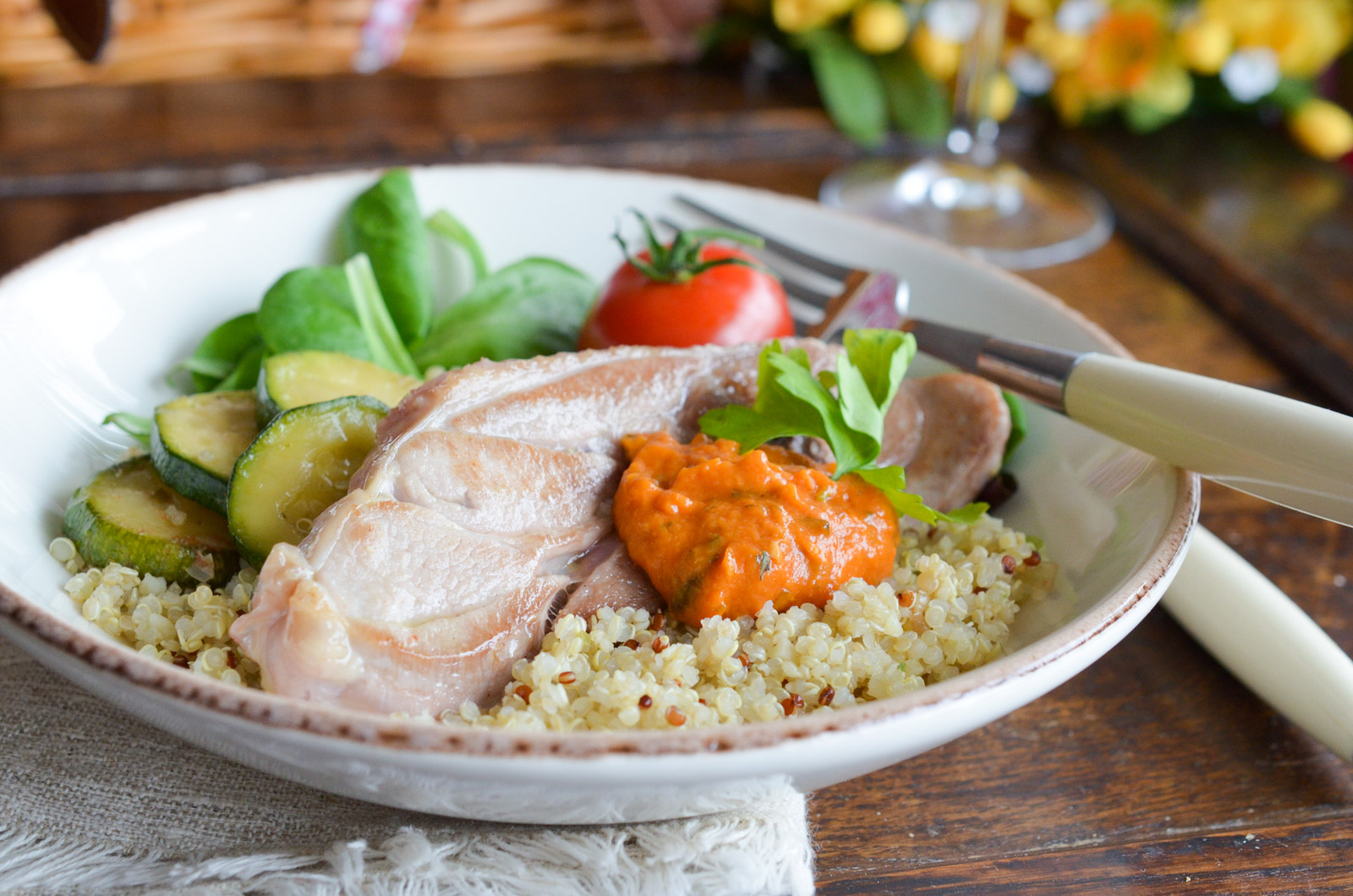 Dinde Quinoa Pesto Rosso (1 Sur 2) Dinde Quinoa Pesto Rosso (1 Sur 2)