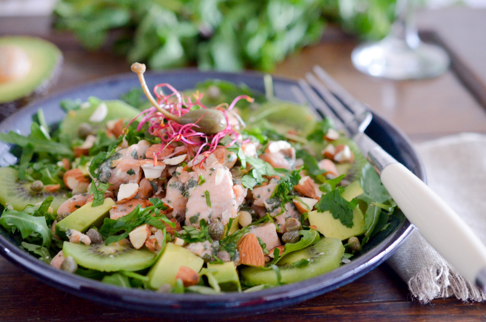 Salade Croquante Saumon Basilic (8 Sur 8) Salade Croquante Saumon Basilic (8 Sur 8)
