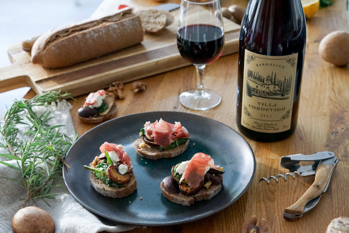 Recette Bruschetta Champignons Bardolino 8 Recette Bruschetta Champignons Bardolino 8