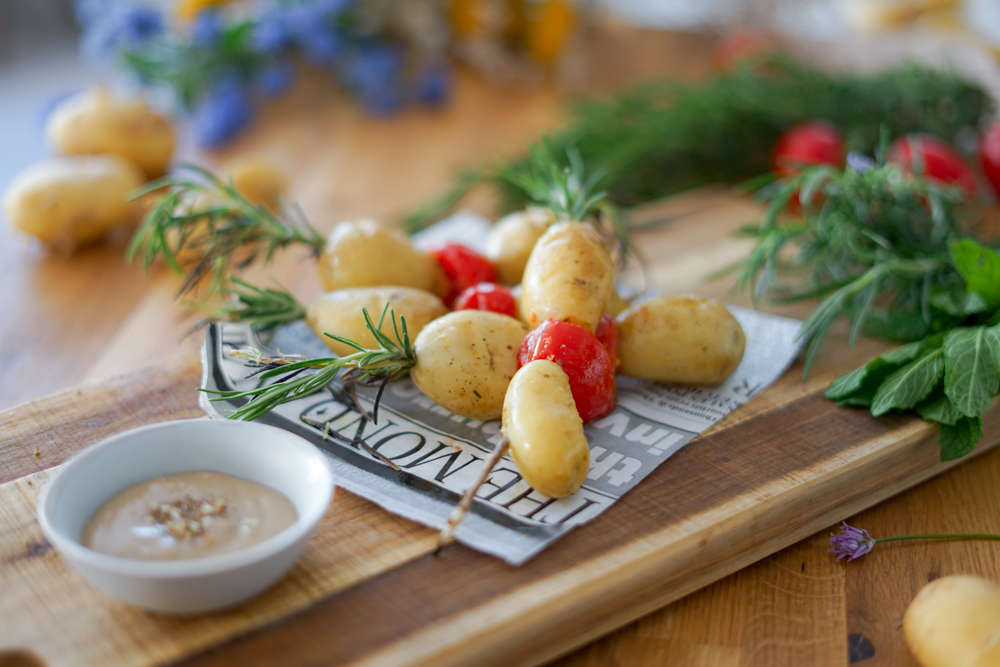 Recette Brochettes Pomme De Terre De Primeur Recette Brochettes Pomme De Terre De Primeur