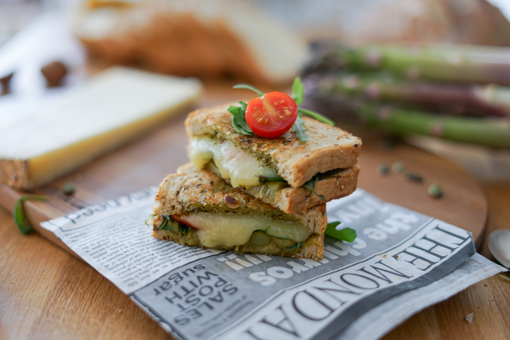 Recette Croque Asperge Saint Nectaire 2 Recette Croque Asperge Saint Nectaire 2