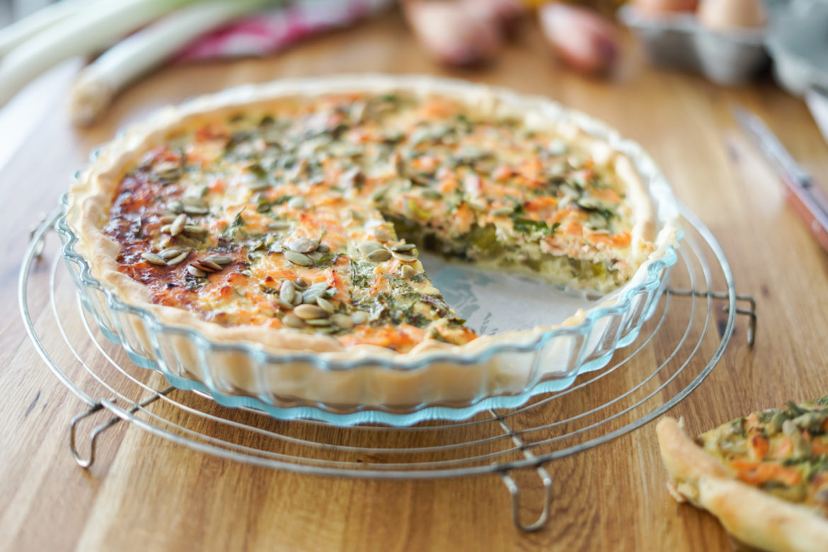 Recette Quiche Poireaux Saumon Vf
