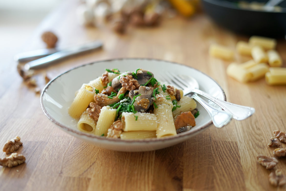 Recette Pates Champignons Noix 2 Recette Pates Champignons Noix 2