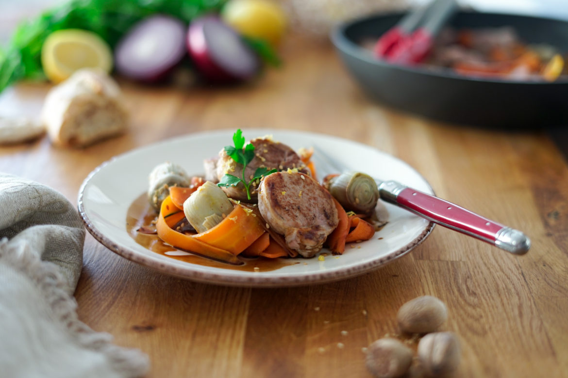 Recette Filet Mignon Porc Carottes Artichauts Recette Filet Mignon Porc Carottes Artichauts