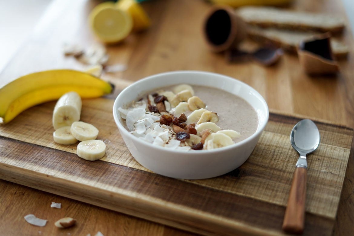 Recette Smoothie Bowl Banane Amande 2 Recette Smoothie Bowl Banane Amande 2