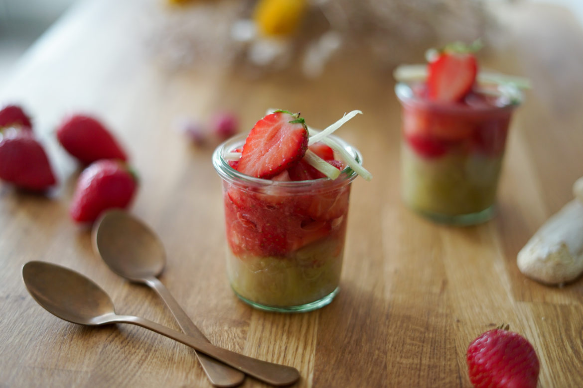Recette Verrine Fraise Rhubarbe 4 Recette Verrine Fraise Rhubarbe 4