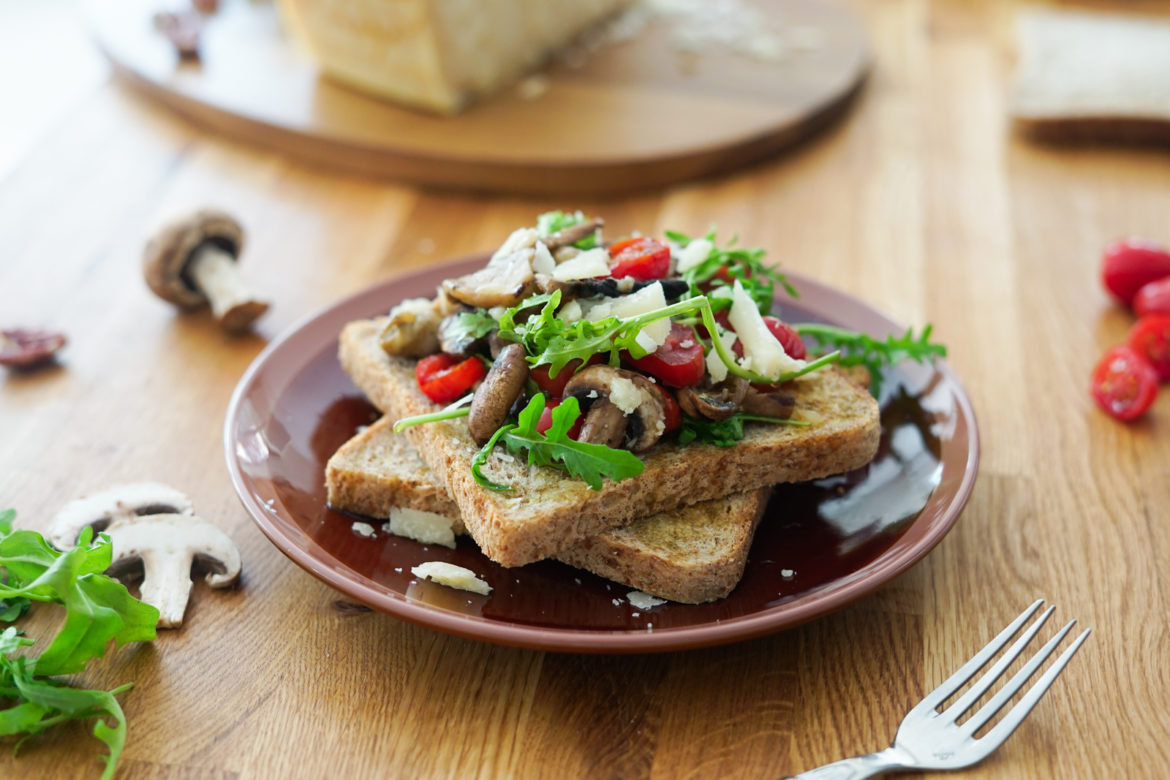 Recette Tartines Champignons Grana Padano 9 Recette Tartines Champignons Grana Padano 9
