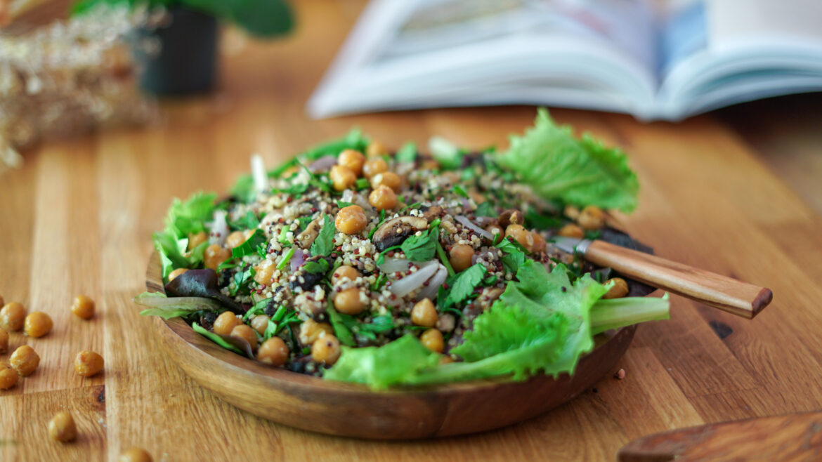 Recette Salade Quinoa Champignons 9 Recette Salade Quinoa Champignons 9