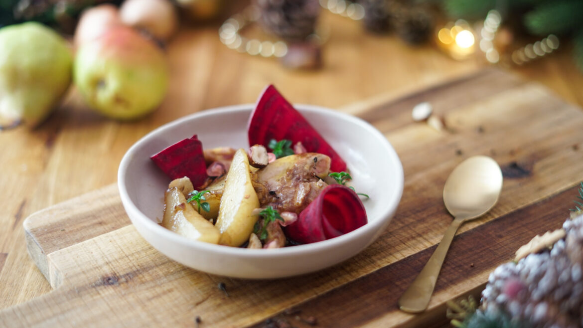 Recette Foie Gras Poele Poire Marrons 14